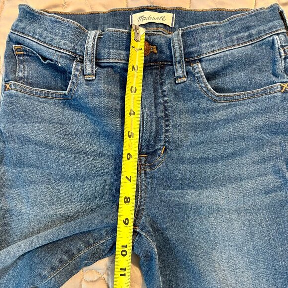 Madewell Mid-Rise Skinny Medium Wash Blue Jeans Women 26 - Picture 10 of 11